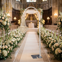 Support de chandelier de mariage Mank pour extérieur avec décoration en métal et cristaux, design détachable pour utilisation intérieure/extérieure et Noël