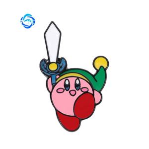 Sınır Ötesi Sıcak Satış Kirby Broş Emaye Anime Rozeti Giysi Çanta Süsü Toptan Satış Mevcut - Product Image 5