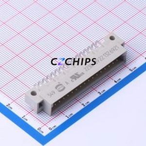 9221326921 Board-to-Board & Backplane Connector Bent Lead Through Hole,P=2.54mm Connector 2.54mm Right Angle Insert 2 Gold - Product Image 1