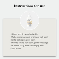Gel Douche Hydratant et Nourrissant au Lait et Extrait de Miel, Personnalisé en Usine, pour Peaux Sèches, 500ml - Meilleure Vente