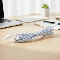 Câble d'extension LED en cuivre massif de 2 mètres, 22 AWG, 12V, avec isolation en PVC, pour usage domestique
