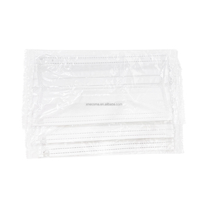 Meistverkaufte Hochwertige Preisgünstige 3-lagige Einweg-Ohrschlaufenmaske Weiß mit Formbaren Nasen- und Mundstreifen für Staubschutz - Product Image 3