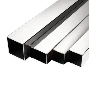 High Pressure Aisi 304 Square Profile Mirror Polished Welded Ss Tube Stainless Steel Rectangle Pipes