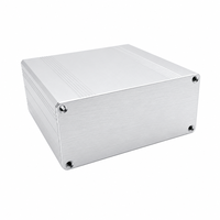 Boîtier de commande en aluminium anodisé satiné 100*45mm, boîtier d'instrument en deux parties avec plaque d'extrémité fraisée IP54 pour test d'onduleur