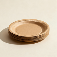 Livraison rapide Artisanat Mini assiette en papier personnalisée Fabrication chinoise Assiette en papier jetable de dessin animé de crêpes