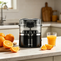 Anbolife Oplaadbare Dubbele Kop Sinaasappel Citruspers 15000RPM Draagbare Elektrische PC/ABS/PP Duurzame Sapmaker