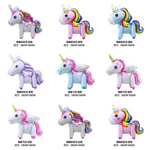 3D Assembled Unicorn Aluminum Foil <b>Balloon</b> Rainbow Horse Birthday Party Decoration Toy <b>Balloons</b> - Product Image 5