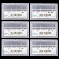10pcs/Set Mata Bor PCB Mini Berkualitas Tinggi 1.1-2.0mm Set Mata Bor Mikro CNC Karbida untuk Lembaran Aluminium Amber