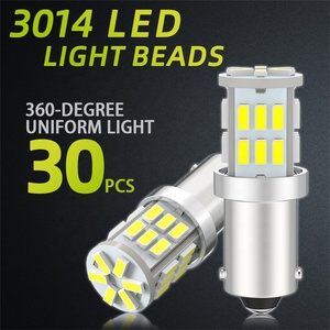 JIACHI BA9S <span class=keywords><strong>H10W</strong></span> T4W LED-Lampe für Auto 3014 30 SMD Auto lampe Reinweiß 6500K 12V Anzeige Breite Seiten markierung Innen leuchten - Product Image 5
