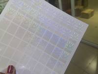 Autocollant de lamination holographique 3D transparent pour cartes