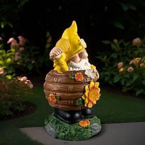 Nuevos Adornos Solares de Resina para Jardín, Decoración Confuciana, Duendes y Elfos para Iluminación Exterior de Jardín, Ideal para Regalo de Inauguración de Casa - Product Image 4