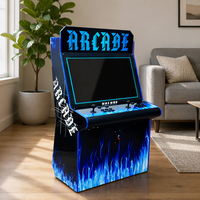 Console de jeu d'arcade rétro à monnayeur pour 2 joueurs, en bois, avec écran LCD et garantie d'un an, idéale pour la salle de jeux à domicile