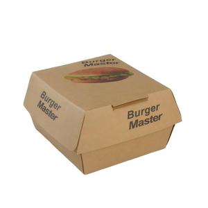 Contenedor <span class=keywords><strong>de</strong></span> Hamburguesas Desechable Ecológico <span class=keywords><strong>de</strong></span> Papel Kraft |   Caja <span class=keywords><strong>de</strong></span> Cartón Plegable Impresa Personalizada para Empacar Hamburguesas - Product Image 2