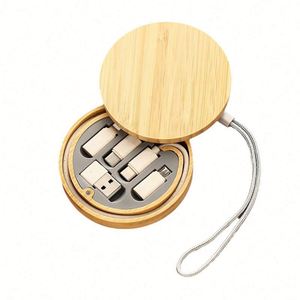 Eco-Friendly Wooden USB <b>Cable</b> | Natural Bamboo Fast <b>Charging</b> <b>Cable</b> | Unique Promotional Tech Gift with Logo - Product Image 2