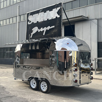 Camion de nourriture Step Van Café Van Mobile Remorque de nourriture Pizza Hot Dog Grill Remorques de nourriture