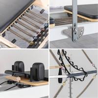 Peralatan Pilates Reformer Aluminium Grosir dengan Aksesoris Reformer, Kotak Reformer, Papan Lompat Berbantalan untuk Latihan di Rumah