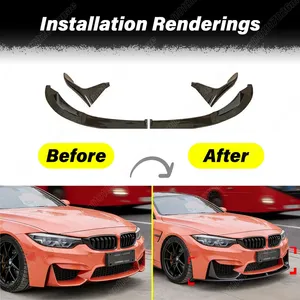 ชุดแต่งสปอยเลอร์กันชนหน้ารถยนต์สไตล์ F80 M3 F83 F82 M4 ปี 2015 2016 2017 2018 2019 2020 - Product Image 2