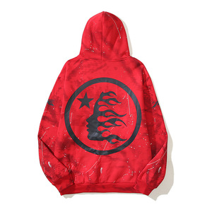 Felpa con Cappuccio Vintage Hell Star Stampata, Stile Streetwear, per Uomo e Donna, Marca <span class=keywords><strong>di</strong></span> Moda Americana, Giacca Pullover - Product Image 4