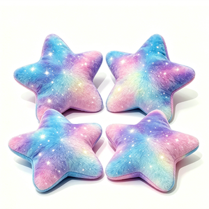 Customized Galaxy <b>star</b> plush pillow, Rainbow <b>star</b> <b>cushion</b>, Sparkly <b>star</b> plush, Pastel <b>star</b> throw pillow ,Glitter <b>star</b> stuffed - Product Image 2