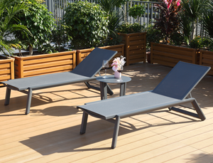 Silla de Jardín Plegable para Hotel, 5 Posiciones Ajustables, Tumbona Impermeable de Aluminio para <span class=keywords><strong>Playa</strong></span>, Villa, Patio Trasero, Terraza - Product Image 2