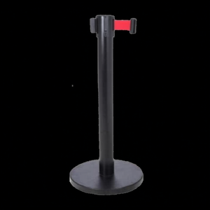Colonna Nera con Nastro Retrattile Rosso da 2M - Product Image 3