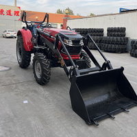 Mini Tractor Agrícola Compacto 4WD 4x4 de 25-100hp con Componentes de Motor y Ruedas para Agricultura