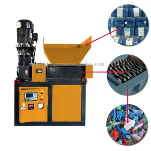 Blikjes Schroot Printplaat Oliefilter Metalen Shredder Ce Gecertificeerde Aluminium Aangepaste Dubbele Plastic Shredder Machine