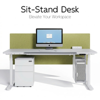 Bureau debout moderne convertible en métal réglable avec double moteur, port de charge USB Type-C, système d'alimentation sécurisé et tiroir de rangement