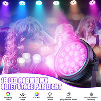 200W sans ventilateur silencieux scène Par Lights DMX512 4 en 1 RGBW LED Par Lights avec ouverture dynamique RVB pour événements mariage Bar Party