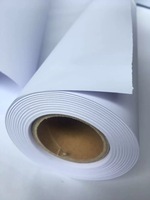Rollo de papel Bond blanco de 20LB para plotter de ingeniería CAD con tamaños de 20 "24" 30 "36" y longitudes de 500 pies