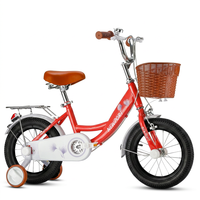 Vélo pour enfants de 16 pouces pour filles de 10-11 ans avec jantes en aluminium et roues d'apprentissage amovibles - Foire de Canton 2026