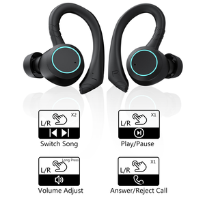 Control táctil Hifi <span class=keywords><strong>Bass</strong></span> inalámbrico impermeable natación auriculares ducha Audifonos Fone De Ouvido Ecouteur <span class=keywords><strong>Bluetooth</strong></span> auriculares deportivos - Product Image 4