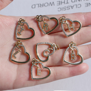 Micro Pave Heart Cross Border Multi Viral Marketing Potential Precision CNC Cutting Detailed Clasp Strength Test Gift - Product Image 3