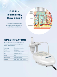 Máquina de Mesoterapia No Invasiva Litian LT-DEP2, Dispositivo Portátil de Inyección Hydra para Eliminación de Arrugas, Hiperhidrosis y Estrías - Product Image 4