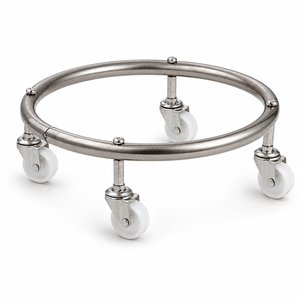 Soporte Móvil para Cilindro de Gas de Acero Inoxidable, Duradero y Sostenible, con Ruedas Giratorias - Product Image 3