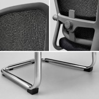 Chaise de bureau ergonomique en maille respirante avec soutien lombaire et assise stable pour un confort optimal