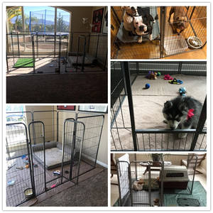 Panneau résistant Offre Spéciale de barrière de chien en métal fort, grand chenil résistant de parc de jeu de chien - Product Image 4