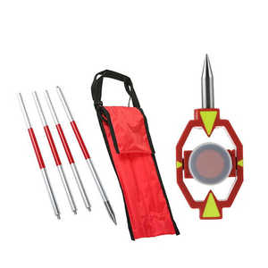 미니 프리즘 측량 장비 -30/0/17.5mm, 4극 토탈 스테이션 기기용 직각 프리즘, 측량용 정확도 5~8인치 - Product Image 4