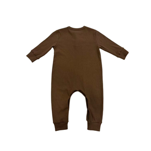 Combinaison à manches longues pour nouveau-né, personnalisable, couleurs unies, neutre, vêtements pour bébé, pyjama pour bébé - Product Image 2