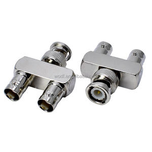 Adaptador BNC macho a 2 BNC hembra, conector divisor de Triple Jack tipo Y en T de 3 vías, adaptador coaxial de <span class=keywords><strong>Audio</strong></span> y vídeo F/M/F - Product Image 2