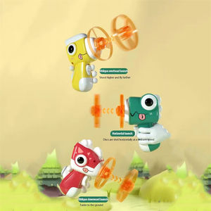 Promotion Enfants Jeu De Plein Air Parent Enfant Éjection Interactive Rougeoyant Spinning Gyro Dinosaure Forme Soucoupe Volante <span class=keywords><strong>Pistolet</strong></span> Jouet - Product Image 5