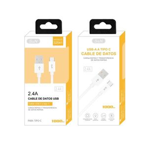 S&N USB-A To <b>Type</b>-<b>C</b> Data <b>Cable</b> 2.4A 100cm Fast <b>Charging</b> And Data Transfer For Mobile Phones - Product Image 1