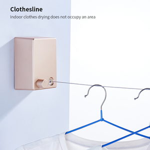 Línea de ropa para interiores, tendedero para interiores, tendedero retráctil para lavandería, tendedero retráctil para exteriores - Product Image 5
