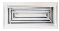 Diffuseur d'air de plafond carré à 4 canaux en aluminium détachable pour la ventilation CVC, design industriel moderne pour entrepôt et sous-sol