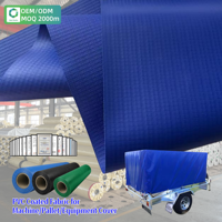 Bâche en PVC enduit ignifuge 650GSM 1000D pour équipement industriel, sur mesure en usine, en rouleau