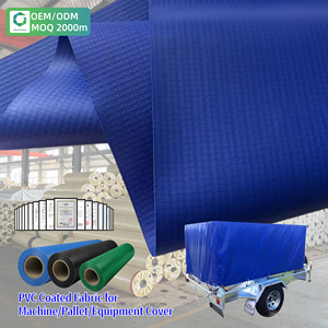 Lona de PVC <span class=keywords><strong>para</strong></span> cubrir equipos industriales, 650GSM 1000D, personalizada de fábrica, y rollo de lona plástica. - Product Image 1