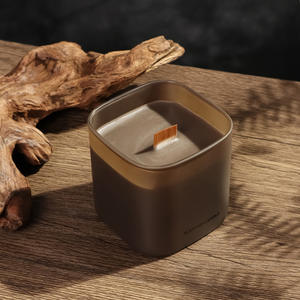 ชุดของขวัญเทียนหอมอโรมาเธอราพีจากขี้ผึ้งถั่วเหลืองในถ้วยทรงสี่เหลี่ยมแบบเป็นมิตรต่อสิ่งแวดล้อม สำหรับวันวาเลนไทน์ - รุ่นขายส่ง Twilight - Product Image 2