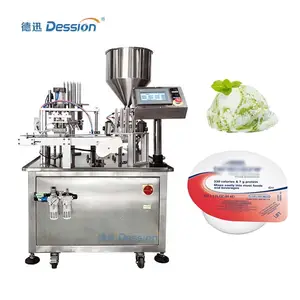 High speed full automatic liquid cup filling and sealing machine for ice-cream yogurt