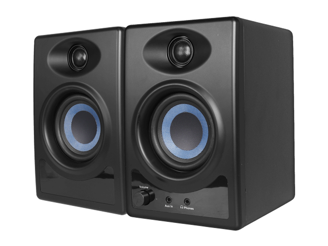 3.5 Inch Bluetooth Monitor Speaker Pair Active Passive Studio Monitor Speaker with Multiple Audio Inputs for Professional Audio
