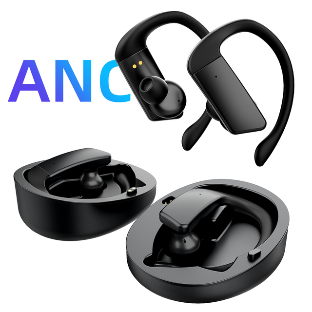 High Quality H005 Sports Ear Hook Earphones On-ear Headphones H5 Anc Earhook Wireless Earbuds for Sports Running Gym